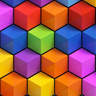 Moquette Imprimée Cubes Couleur 3D Moquette Imprimée Cubes Couleur 3D