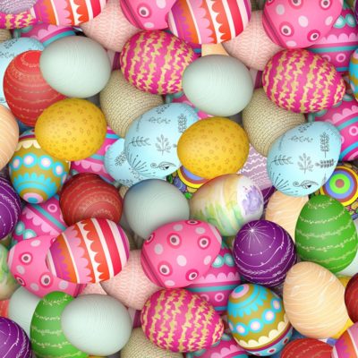 Easterdecor – Moquette imprimée Oeufs de Pâques Easterdecor - Moquette imprimée Oeufs de Pâques